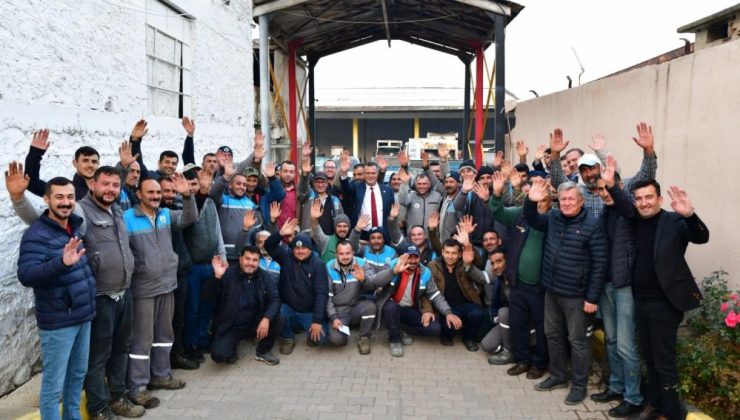 Başkan Öküzcüoğlu’ndan işçilere sürpriz | 685 çalışana gıda çeki