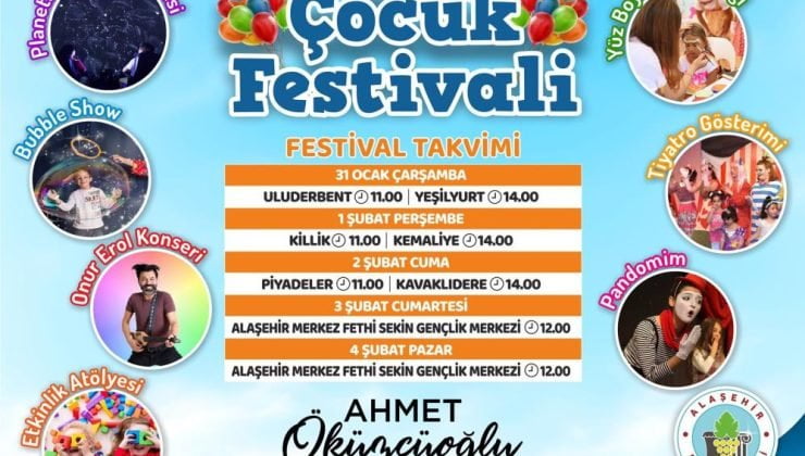 Alaşehir Belediyesi çocukları unutmadı | Yarıyıl Çocuk Festivali