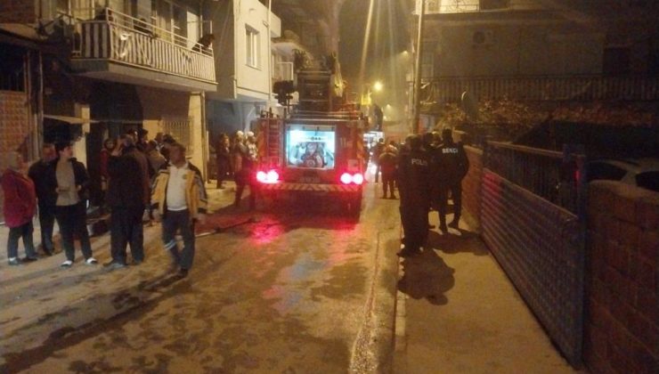 Alaşehir’de soba devrildi | Devrilen soba yangına neden oldu