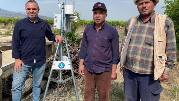 Alaşehir’de çiftçileri sevindirecek haber | Erken uyarı sistemi kuruldu